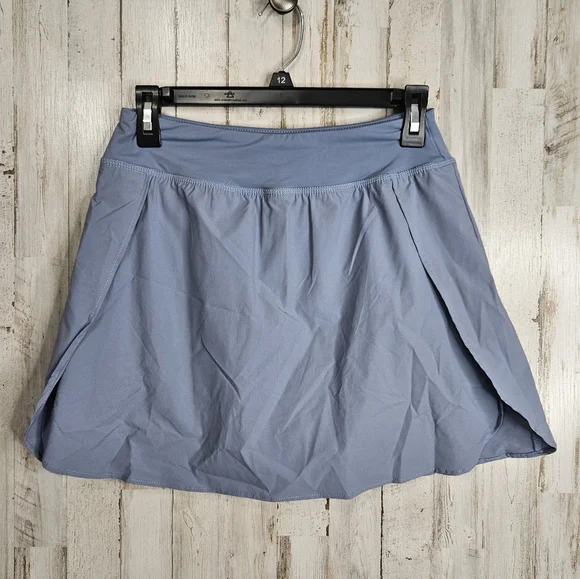 Hibelle Gray Blue Athletic Tennis Skirt Shorts Skort NWT Ladies Size Small - Picture 9 of 10